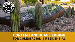 What Is Corten Steel Edging Landscape Edging Sizes Stakes Easy Installation Instructions [upl. by Yruam]