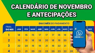 CALENDÁRIO BOLSA FAMÍLIA DE NOVEMBRO E ANTECIPAÇÃO PARA ESSAS FAMÍLIAS CALENDÁRIO COMPLETO 2024 [upl. by Kingsbury]