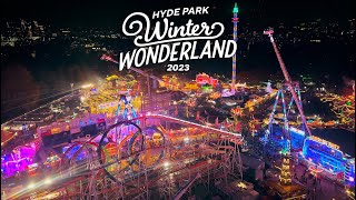 Hyde Park Winter Wonderland London 2023 Walkthrough best destination for festive fun in London 🎡 [upl. by Retsila]