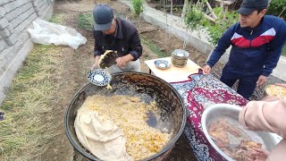 PILAU RICE COOKING UZBEKISTAN 40 KG [upl. by Nyvek]