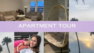 APARTMENT TOUR  my onebedroom 950 sqft apartment in northern florida [upl. by Niuqram]