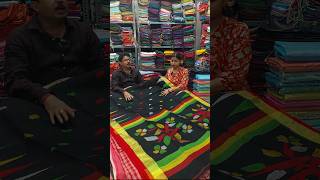 Diwali Sale💥✨ Santipur Saree Wholesale  Saree Market In Santipur youtubeshorts santipur saree [upl. by Ibed]