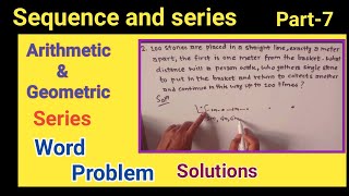 Sequence and series word problems with solutions Arithmetic sequences word problems CMathOMaths [upl. by Urata]