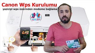 Canon Mg3550 Wps İle Modeme kolay Tanıtma  nasıl yapılır  Bölüm 500 [upl. by Morgan687]