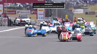 Life Safety Systems British Sidecars Snetterton Race 1 [upl. by Burchett]