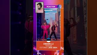 REHEARSAL ESTONIA 🇪🇪 JUNIOR EUROVISION 2024  Annabelle  quotTänavadiquot  REACTION [upl. by Recor]