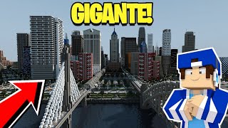 Mostrando a MAIOR CIDADE do Minecraft PE GIGANTE [upl. by Dorisa]