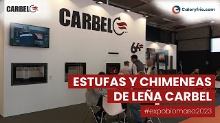 Chimeneas insertables y hogares de leña CARBEL en Expobiomasa 2023 [upl. by Huff]