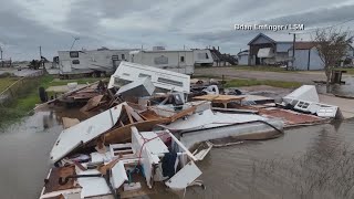 Beryl leaves destruction across Texas coast [upl. by Nivk656]