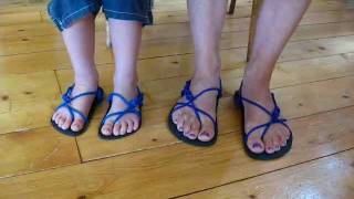 PART 13 No knot tying methods for the Xero Invisible Shoe Running Huarache Sandal kids amp adults [upl. by Frazer]