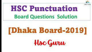 HSC Punctuation Dhaka Board 2019  HSC English 2nd  Punctuation amp Capitalization HSC  Hsc Guru [upl. by Gardy]