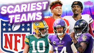 SCARIEST TEAMS Vikings NFCs best Commanders surging Packers a threat Ravens vs Chiefs vs Bills [upl. by O'Doneven]