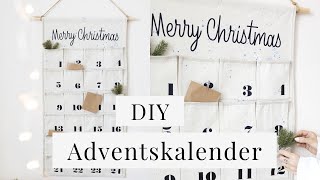 DIY Wand Adventskalender nähen zum Befüllen  einfache Anleitung für Anfänger [upl. by Llabmik]