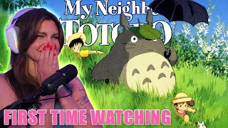 My Neighbor Totoro Movie Reaction Studio Ghibli  First Time Watching [upl. by Kirby]