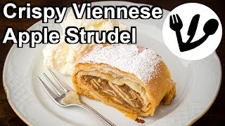 Apple Strudel  The Crispy Viennese Treat Apfelstrudel Recipe [upl. by Cormick311]