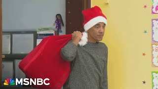 See Barack Obama surprise kids as quotSkinny Santa” in Chicago [upl. by Christabel187]