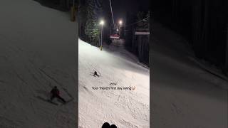 Night Skiing Gone Wrong borovets skiing skiingisfun [upl. by Kris877]