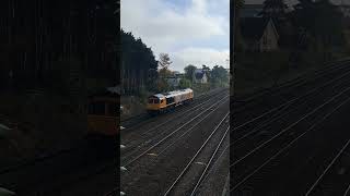 66313 approaching Stevenage with Class 801 passing [upl. by Imaon]