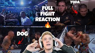 LUCAS TRACY gets HYPED watching Islam Makhachev Vs Dustin Poirier FULL FIGHT [upl. by Refennej]