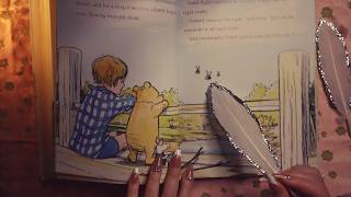 ASMR Tingly Book Flipping Tapping Tracing 📘 Winnie The Pooh [upl. by Atsirak]