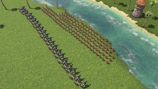 140 Janissary vs 21 Horse Artillery  Age of Empire 3 Definitive Edition [upl. by Esenahs]