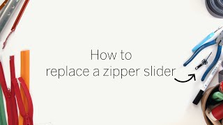 How to replace a zipper slider on a sleeping bag [upl. by Aneris]