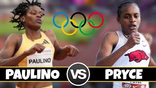 Nickisha Pryce vs Marileidy Paulino 400m  Paris Olympics  Track And Field 2024 [upl. by Hornstein]