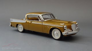 1958 Studebaker Golden Hawk  Yat Ming Road Signature  Масштабная модель автомобиля 143 [upl. by Alsworth476]