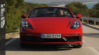 2020 Porsche 718 Boxster GTS 40  Carmine Red  Driving Interior Exterior [upl. by Clance]