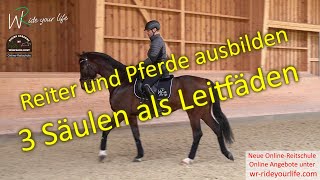 F156 Für Reiter Trainer Richter Reiten lernen und Pferde ausbilden Anleitung anhand von 3 Säulen [upl. by Valora]