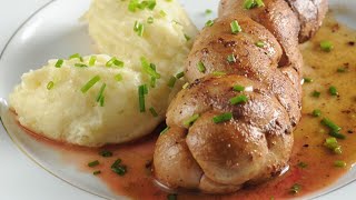 Recette  Rognons de veau au whisky et purée grandmère [upl. by Jacobine]