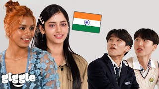 Koreans Meet Indian KPOP Idols For the First Time Ft Sriya Aria  Compilation [upl. by Lamarre]