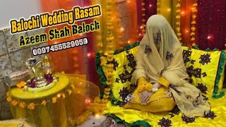 Azeem Shah Baloch Song  Balochi Rasam Julbande  Balochi Salonki Wedding Song  Salonke Pag Basta [upl. by Budworth]