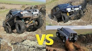 Discovery 2 vs Patrol Y61 vs Patrol Y60 TB42 Rock Climbing Off Road [upl. by Odraleba]