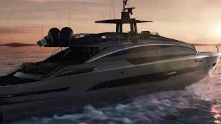 Ferretti Group reveals Pershing GTX116 at Miami International Boat Show [upl. by Ninnetta]