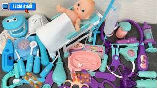 16 Minutes Satisfying with Unboxing Cute BLUE and PURPLE Doctor Set Toys  ASMR [upl. by Sirraj]