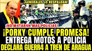 BR4VO PORKY ENTREGA MOTOS A PNP Y JURA VENG4NZ4 DE POLICIA B4LEAD0 [upl. by Stuart482]