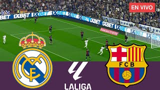 Real Madrid vs Barcelona EN VIVO La Liga 20242025 Partido Completo  Videojuegos de Simulación [upl. by Niledam]