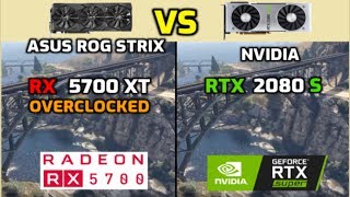 ASUS ROG Strix RX 5700 XT Overclocked vs RTX 2080 Super  12 Games Tested [upl. by Eitsyrhc590]