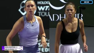 HsiehMertens vs MelicharPerez Highlights  WTA Finals 2024 [upl. by Nussbaum]