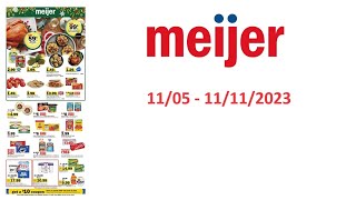 Meijer Weekly Ad US  11052023  11112023 [upl. by Alanson]