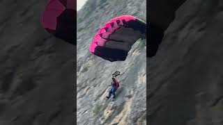 BASE jump Lauterbrunnen line twists [upl. by Flint]