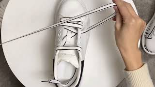 How to lace up the Alexander McQueen shoe （Many Ways） [upl. by Bohaty]