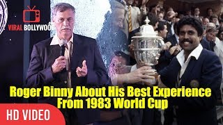 Roger Binnys Experience From 1983 World Cup  Secrets Of 1983 World Cup Match  1983 Movie [upl. by Nnalyrehc]