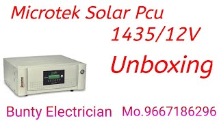 Microtek Solar Pcu 143512V Unboxingमाइक्रोटेक सोलर इन्वर्टर अंबोक्सिंगbuntyelectrician5854 [upl. by Dettmer]