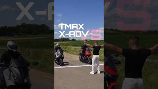 TMAX 530 vs XADV 750 🤯🏁🔥 motos bmwmotorrad race xadv tmax [upl. by Pacian196]