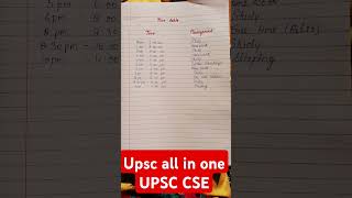 upsc time tablebest time table for upscupsccse ips ias [upl. by Blainey208]