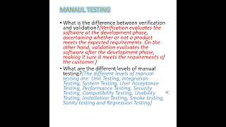 Infosys RealTime Manual Testing Interview Questions for exp 1 to 3 yrs manualtesting Shorts5 [upl. by Cecilius207]