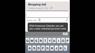 Awesome Calendar for iOS iPhone iPod Touch iPad [upl. by Attennhoj]