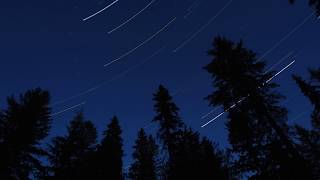 Star Trails  Nikon Coolpix P900 Wells Gray Provincial Park [upl. by Ettelocin35]